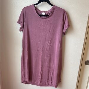 Cotton On Pink Relaxed Short Sleeve Tshirt Dress
